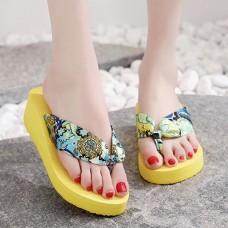 Women Clothes Band Clip Toe Platform Slippers