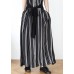 Summer new loose large size travel beach chiffon striped jumpsuit jumpsuit