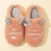 Women’s Cute Antlers Warm Lining Casual Home Plush Slippers